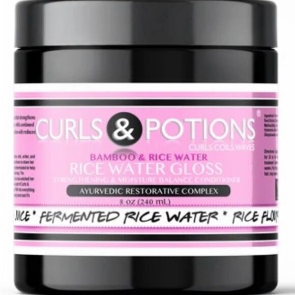 🎉 Curls & Potions BAMBOO & RICE WATER
GLOSS 8OZ.(240ml)💥 - Picture 3 of 4